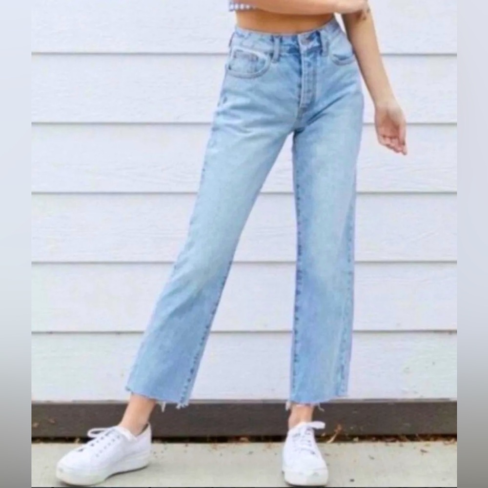 Brandy Melville Light Blue Straight Leg Jeans